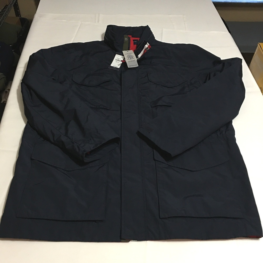 Tommy Hilfiger Mens Essential Field Jacket Coat Size 2XL Navy Blue NWT $189.99
